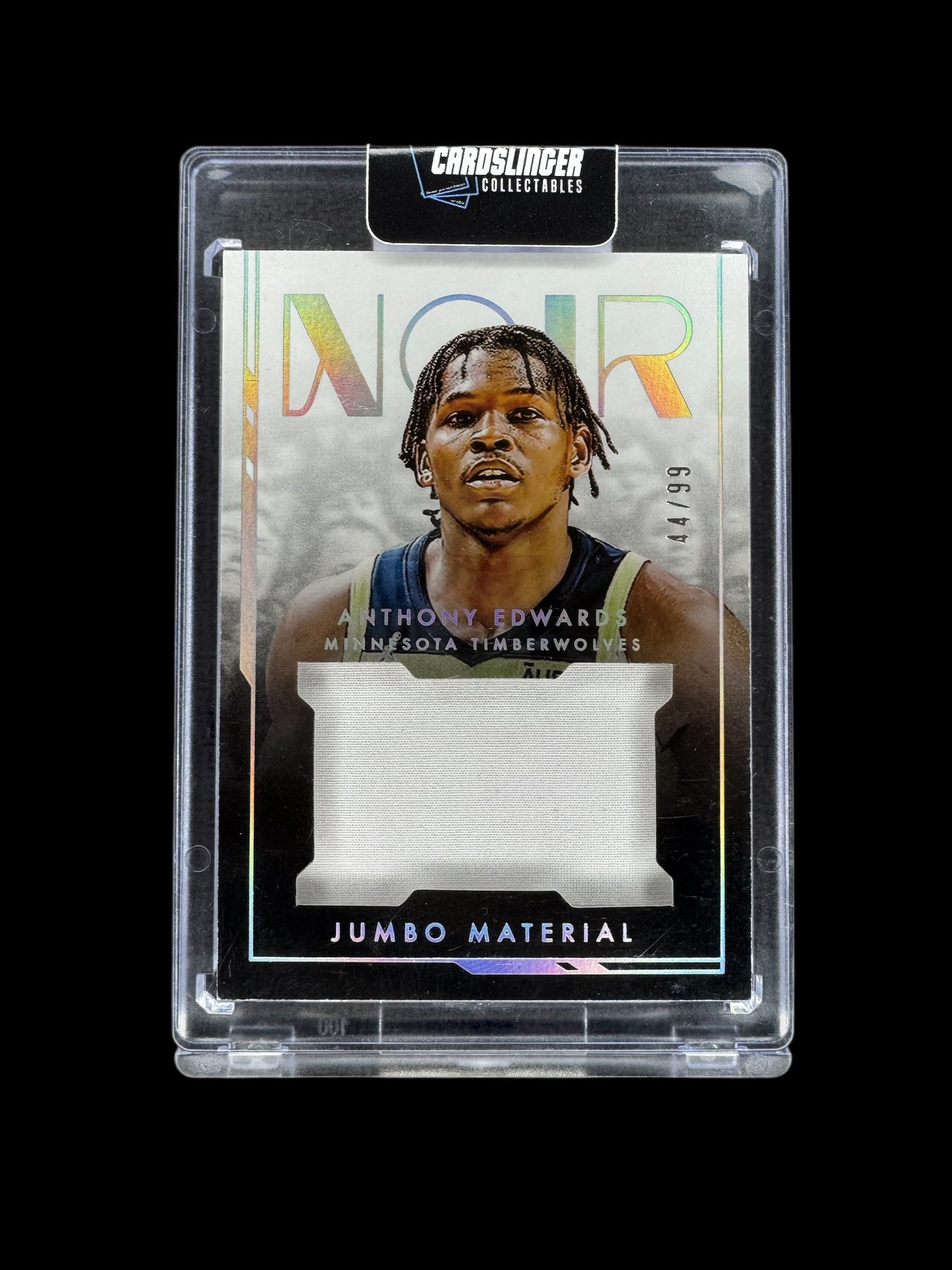 Anthony Edwards 2021-22 Panini Noir GAME USED Jumbo Patch /99