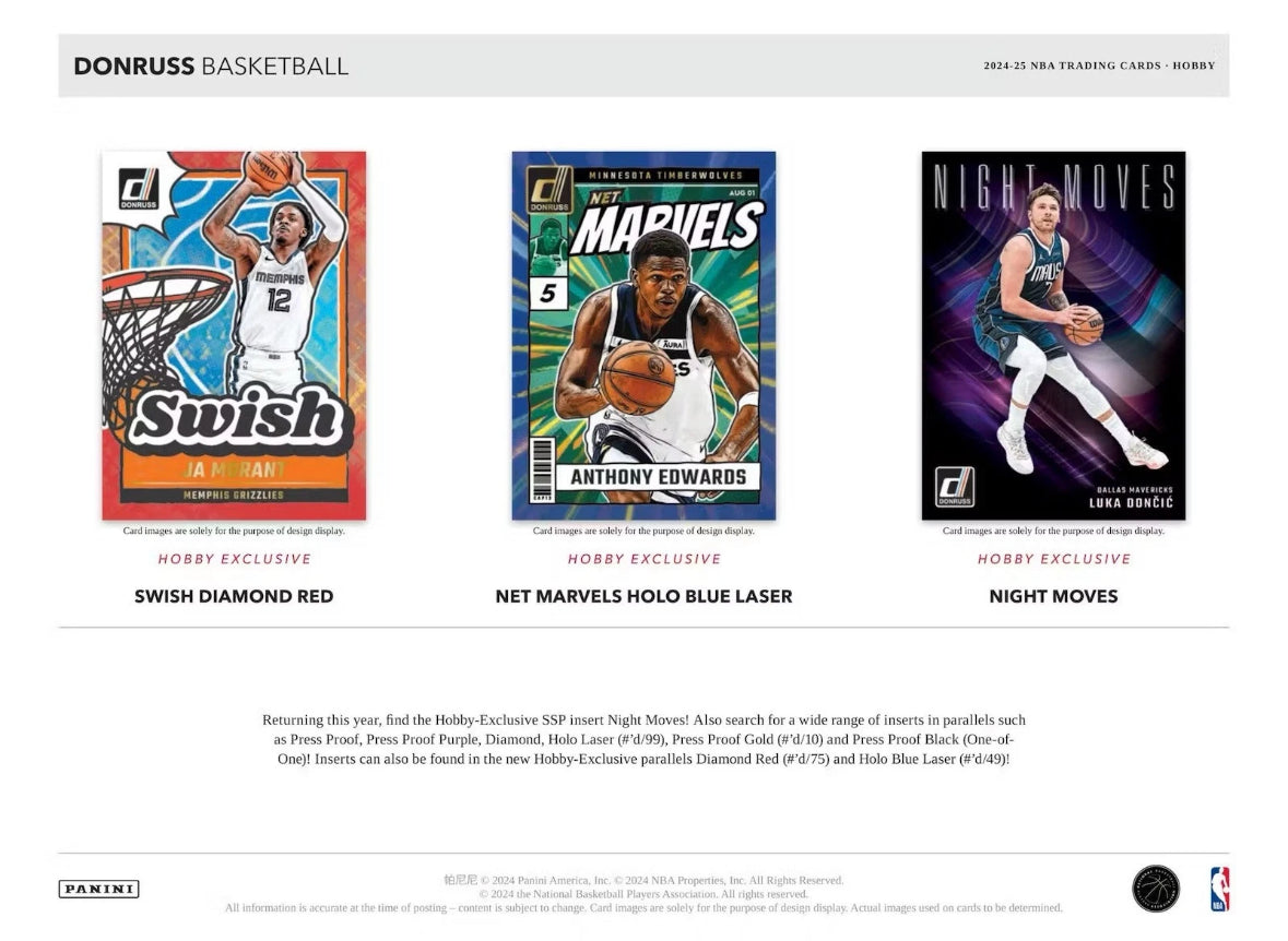 2024-25 Panini Donruss Basketball Hobby Box 1 AUTO PER BOX!