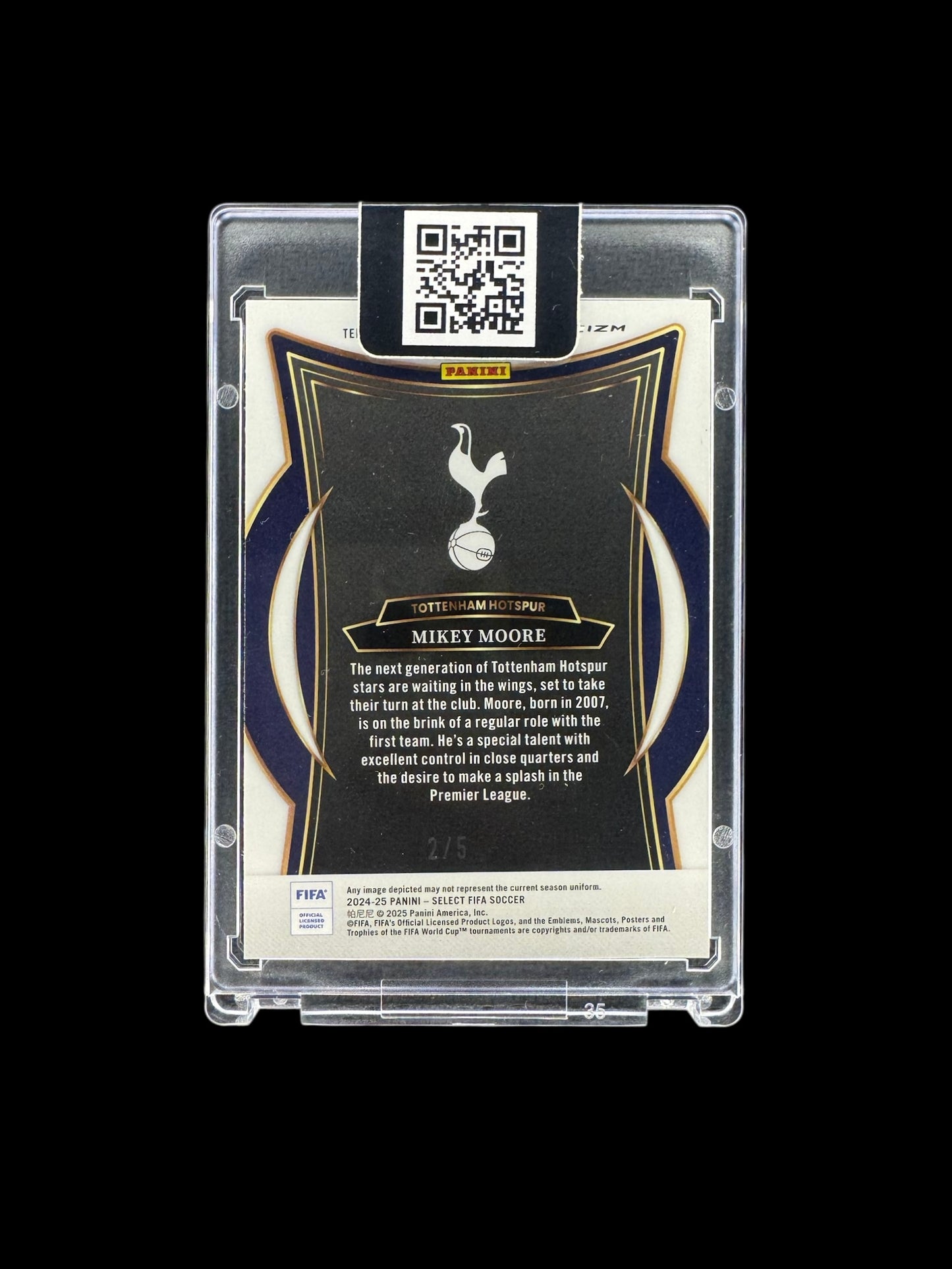 2024-25 Panini Select FIFA Mikey Moore Rookie Terrace Green #/5