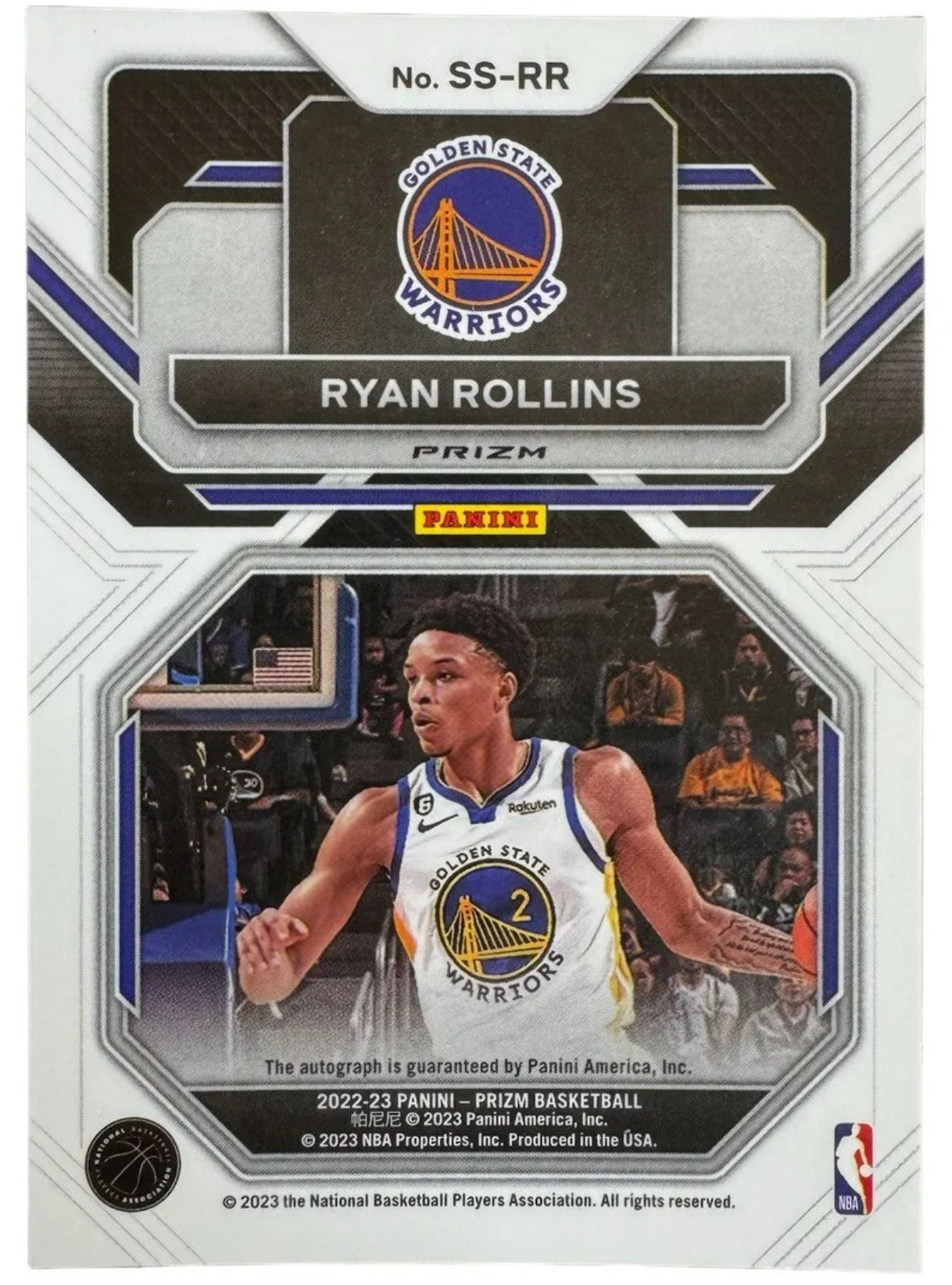 2022-23 Panini Prizm Red Scope Ryan Rollins Rookie Sensational Signatures #SS-RR