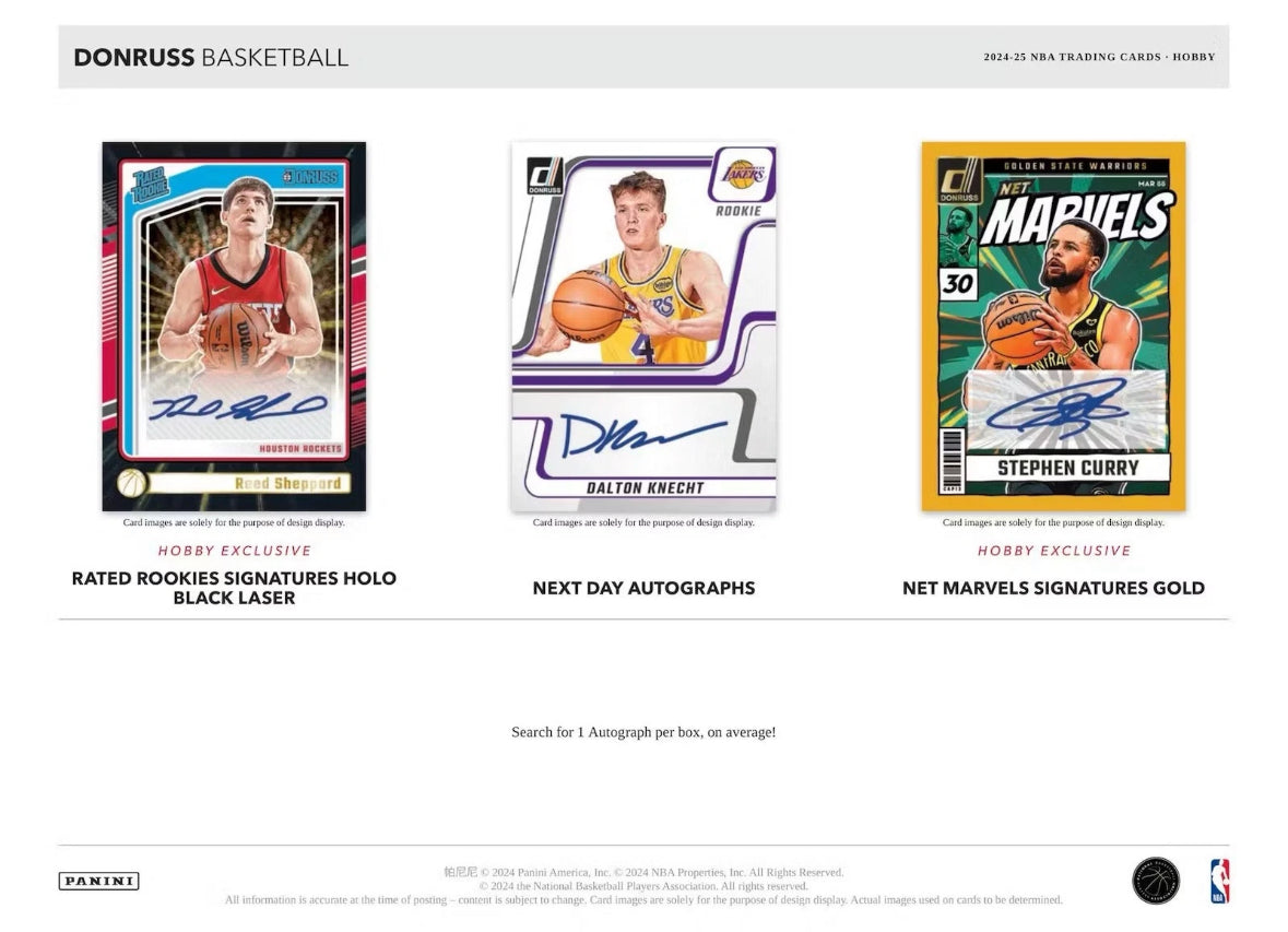 2024-25 Panini Donruss Basketball Hobby Box 1 AUTO PER BOX!