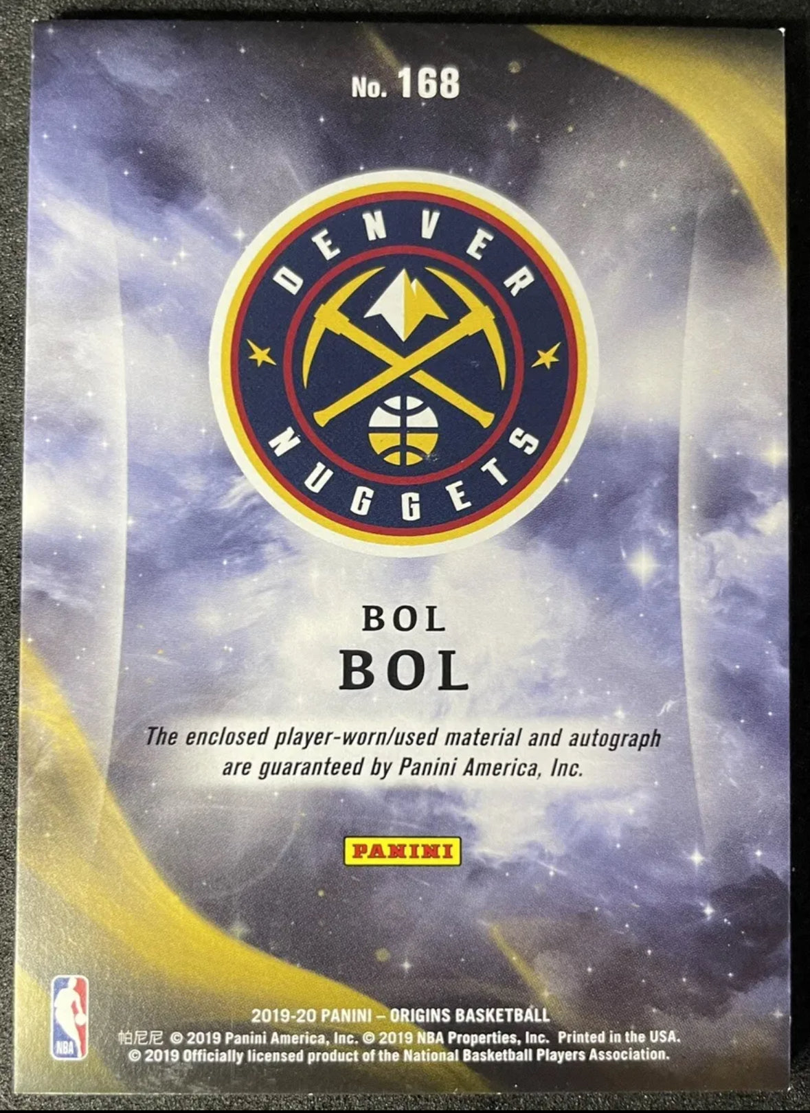 2019-20 Panini Origins Bol Bol RPA /25