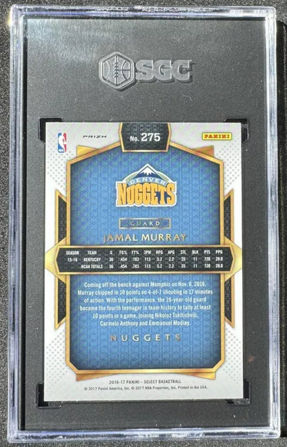 Jamal Murray 2016-17 Select Silver Holo Rookie RC SGC 8