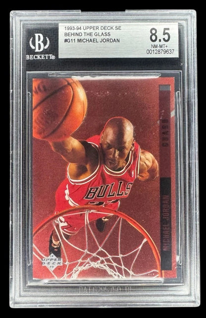 1993-94 Upper Deck SE BEHIND THE GLASS #G11 Michael Jordan BGS 8.5+