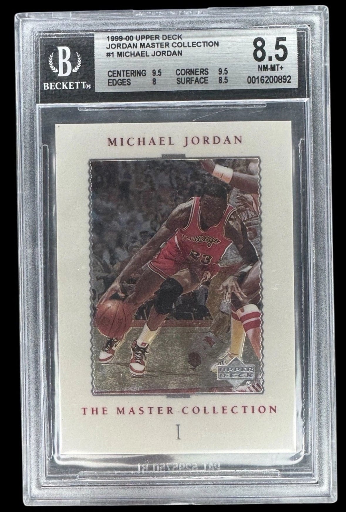 1999 UD MJ Master Coll. 84/85 Season Michael Jordan #1 #/500 BGS 8.5
