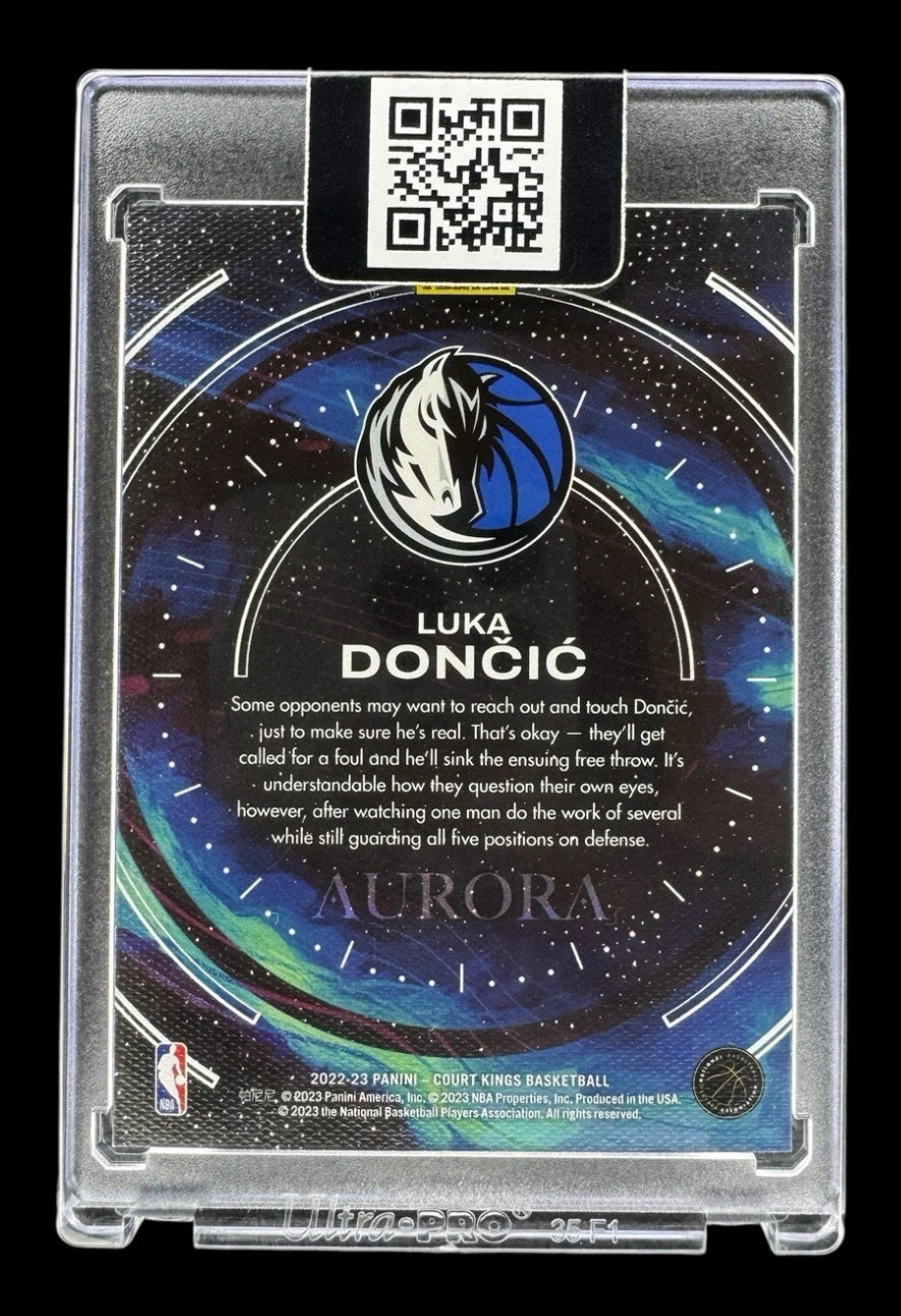 Luka Doncic 2022-23 Court Kings AURORA #1 Case Hit Dallas Mavericks