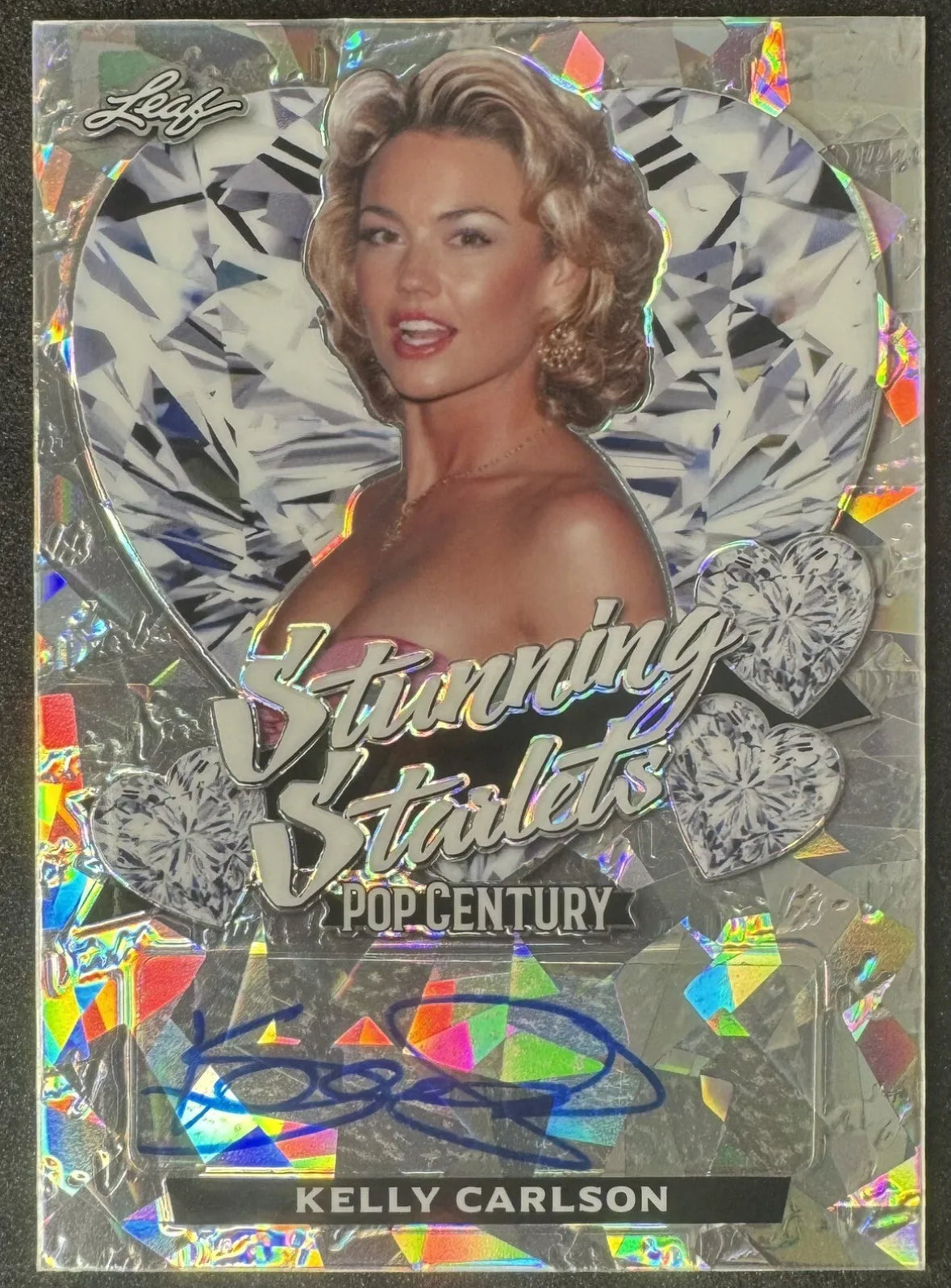 2021 Leaf Metal Pop Century Silver Crystals /37 Kelly Carlson Auto