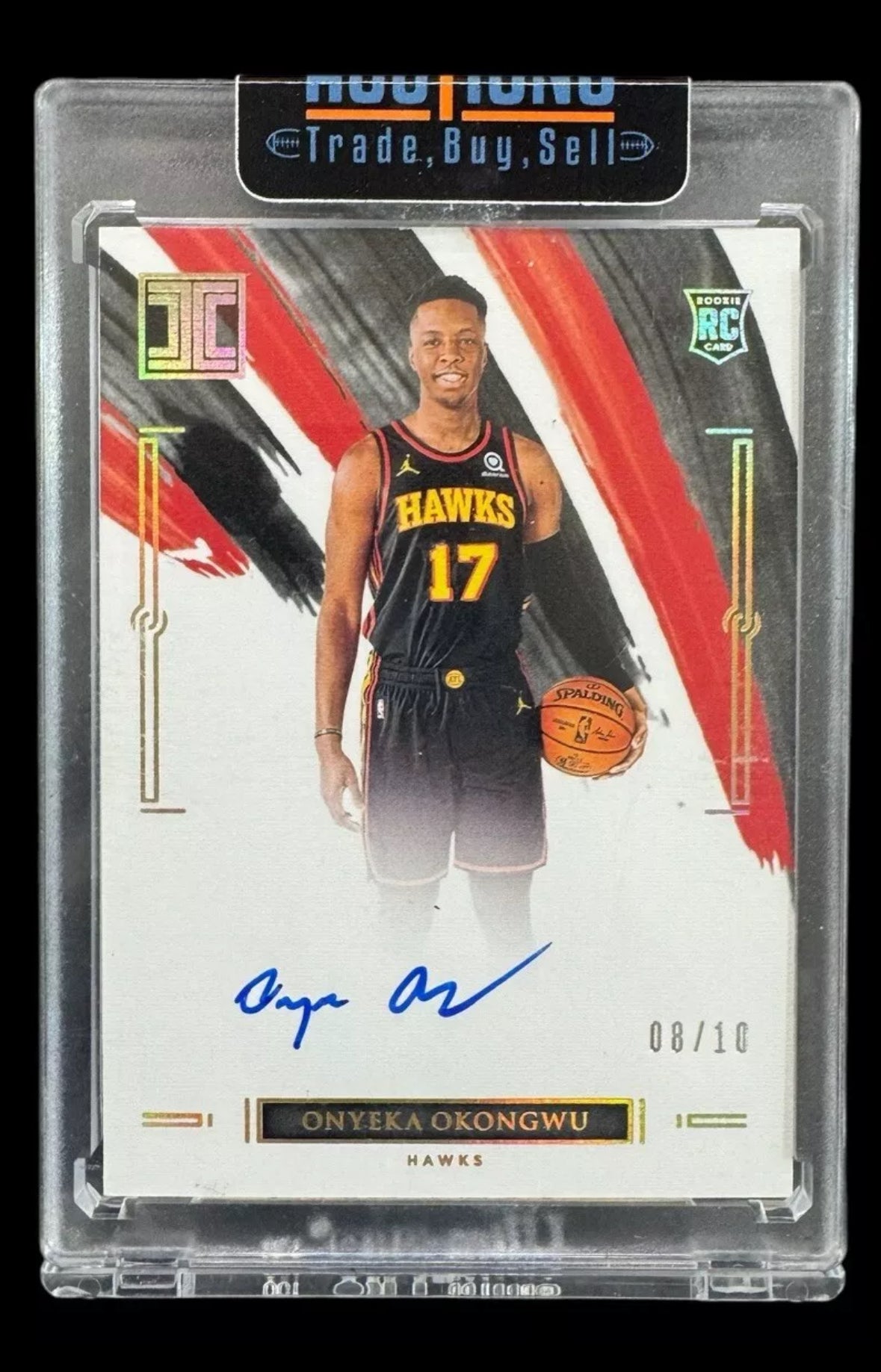 2020-21 Panini Impeccable Rookie Auto Gold /10 Onyeka Okongwu #RA-OOK Auto RC