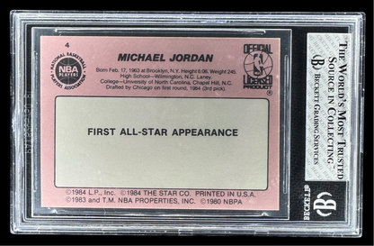 1985 Star Crunch'n'Munch All-Stars #4 Michael Jordan RC Rookie BGS 8 NM-MT BULLS