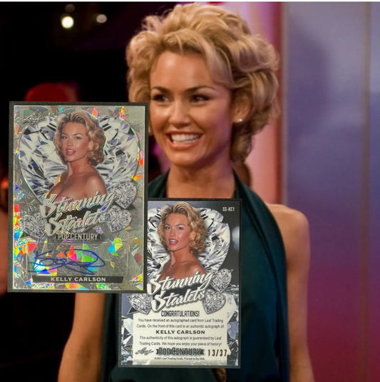 2021 Leaf Metal Pop Century Silver Crystals /37 Kelly Carlson Auto