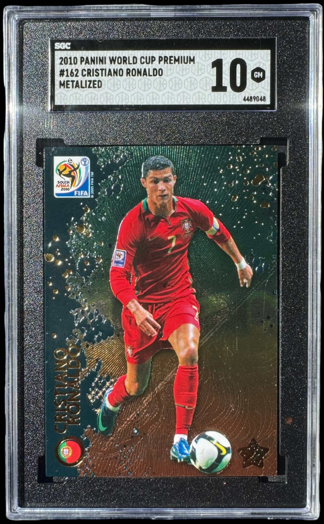 2010 Panini World Cup Premium #162 Cristiano Ronaldo SGC 10 POP 3