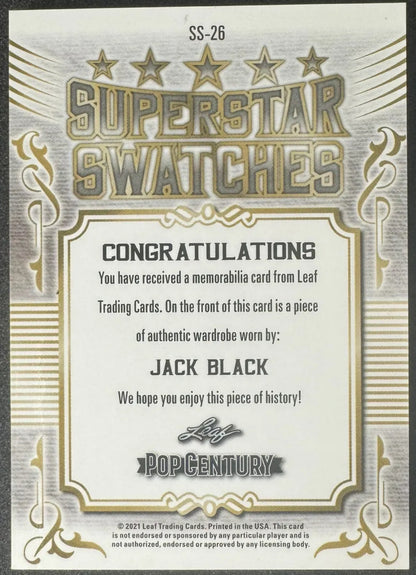 2023 Leaf Metal Pop Century Jack Black Star Studded Swatches /80