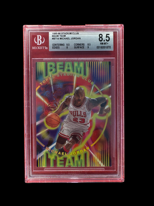 1995-96 Topps Stadium Club Beam Team Michael Jordan #B14 BGS 8.5 HOF