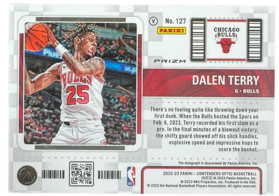 2022-23 Panini Contenders Optic Dalen Terry Rookie Ticket /99