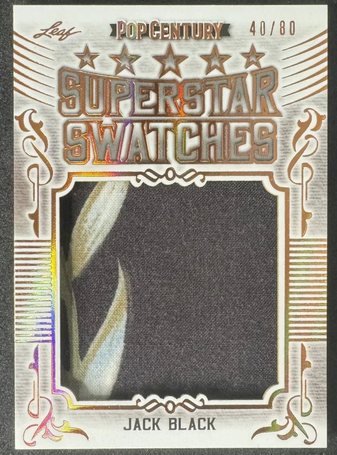 2023 Leaf Metal Pop Century Jack Black Star Studded Swatches /80