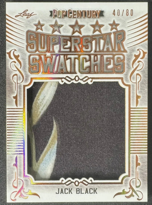 2023 Leaf Metal Pop Century Jack Black Star Studded Swatches /80