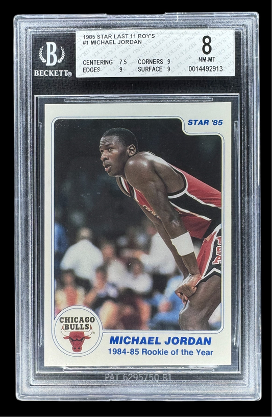Michael Jordan 1985 Star Last 11 ROY’s Rookie BGS 8 📈🐐💥