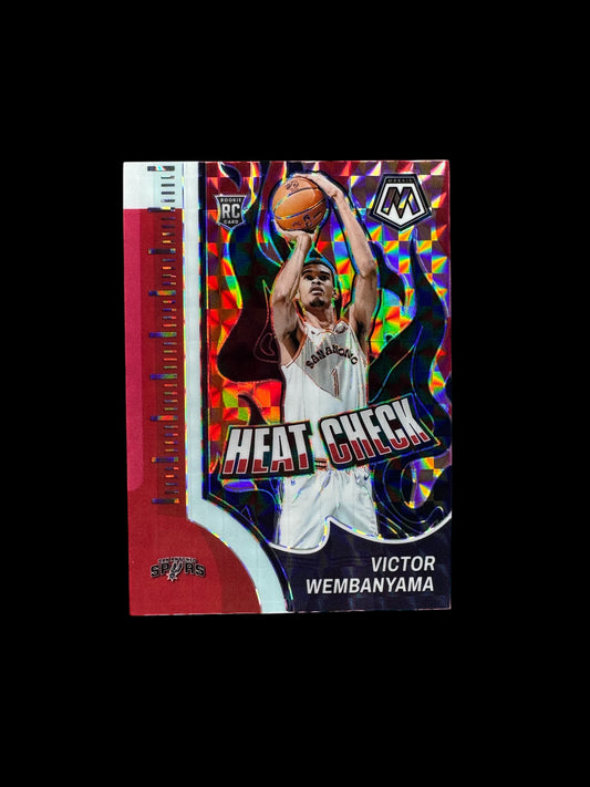 2023-24 Panini Mosaic Victor Wembanyama #3 RC Rookie Heat Check Silver Prizm