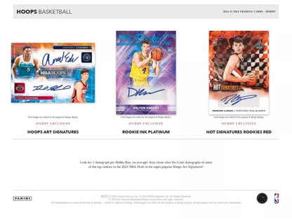 2024-25 PANINI NBA HOOPS BASKETBALL FACTORY SEALED HOBBY BOX