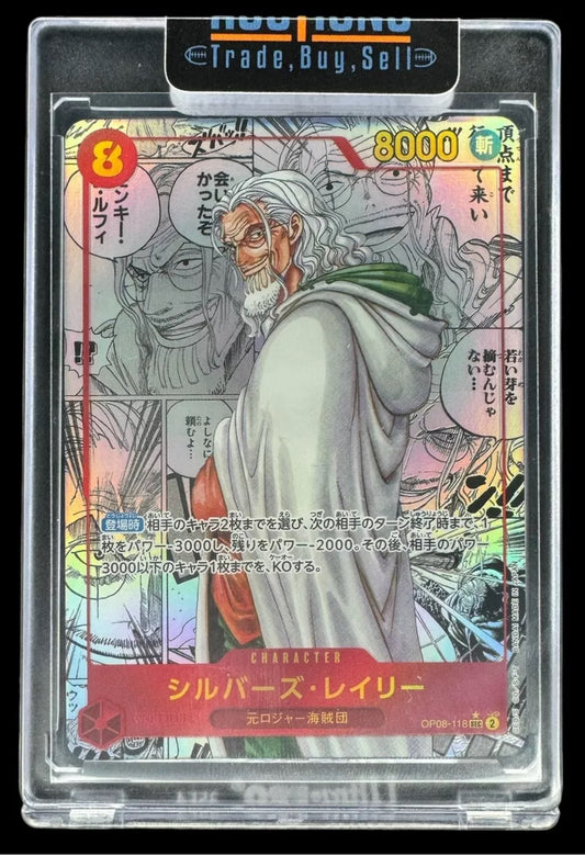 Silvers Rayleigh OP08-118 Manga Alt Art SEC Two Legends ONE PIECE Card Japanese