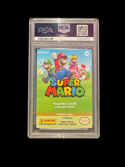 2022 Panini Super Mario Princess Peach Gold Card PSA 9
