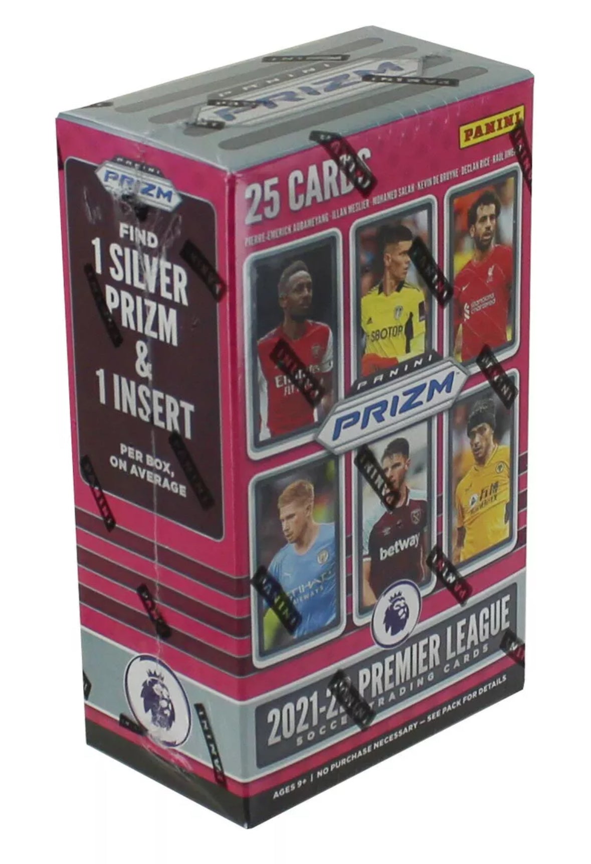 2021-22 Panini Prizm EPL Soccer Cereal Box