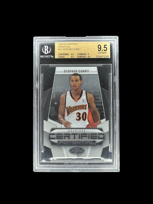 STEPHEN CURRY 2009-10 Panini Certified Potential #/500 BGS 9.5 Rookie RC