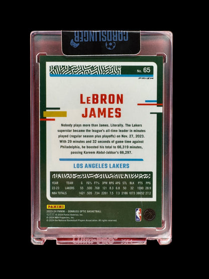 2023-24 Donruss Optic LeBron James CHECKERBOARD PRIZM SSP Lakers